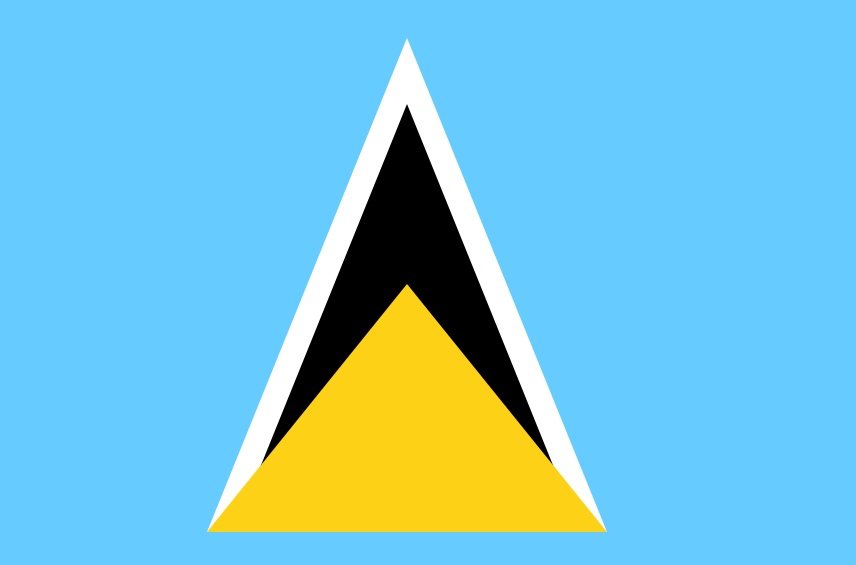 Sainte Lucie drapeau