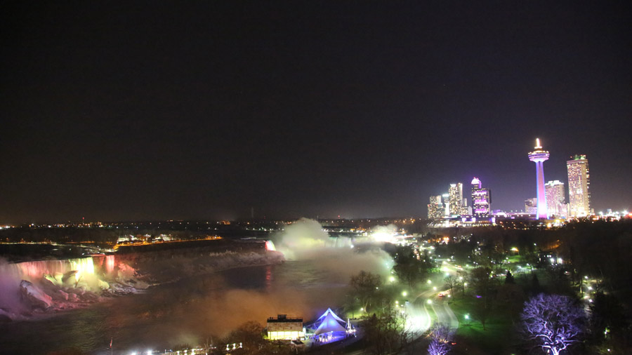 Canada Chutes Niagara de nuit