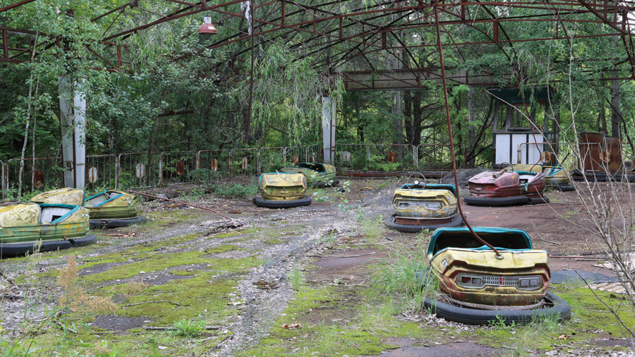 Ukraine Tchernobyl Prypiat fete forraine