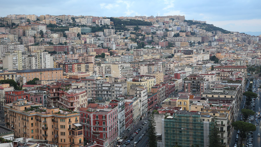 Italie Naples Maisons colorees