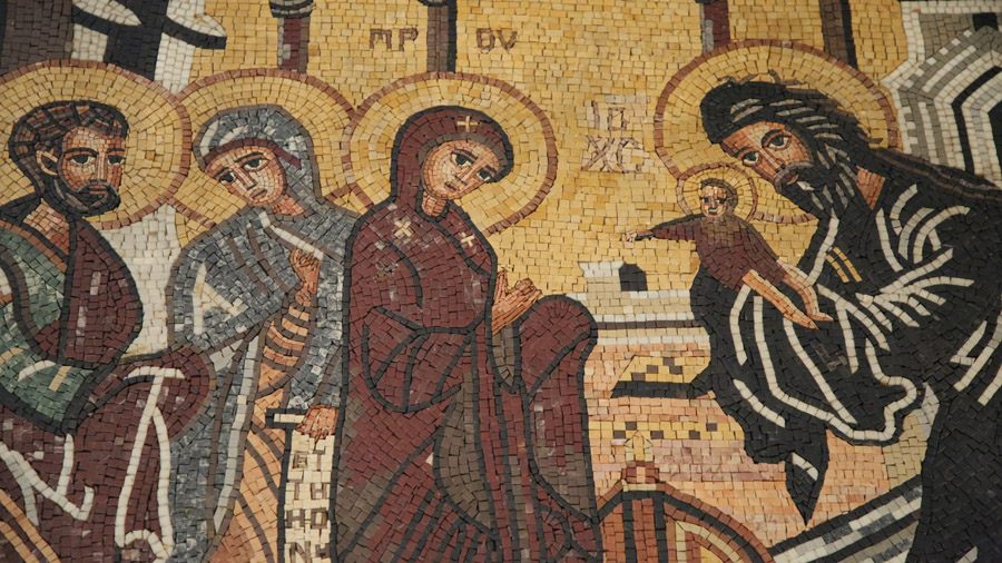 Jordanie Madaba Eglise Saint Georges Mosaique ancienne