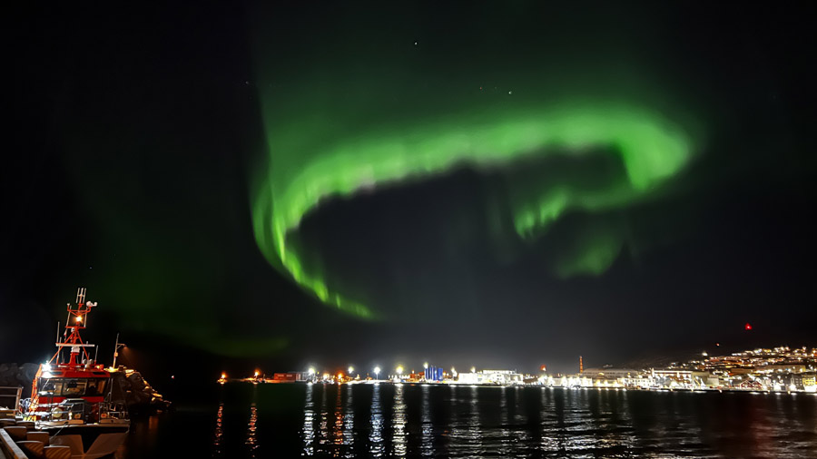 Norvege Hammerfest Aurore boreale