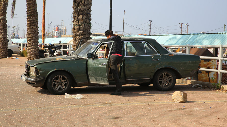 Liban Sidon Vieille voiture