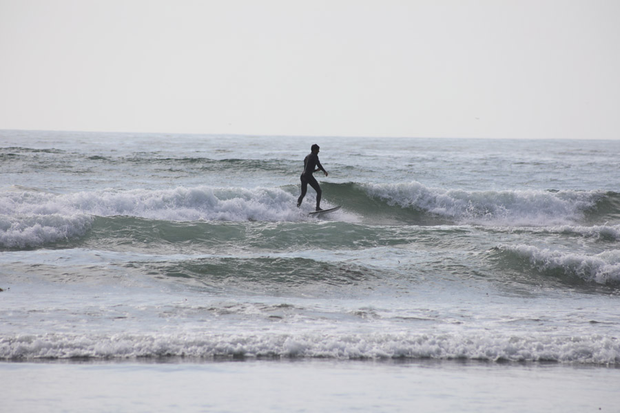 Etats Unis Californie Ocean Pacifique Surfeur