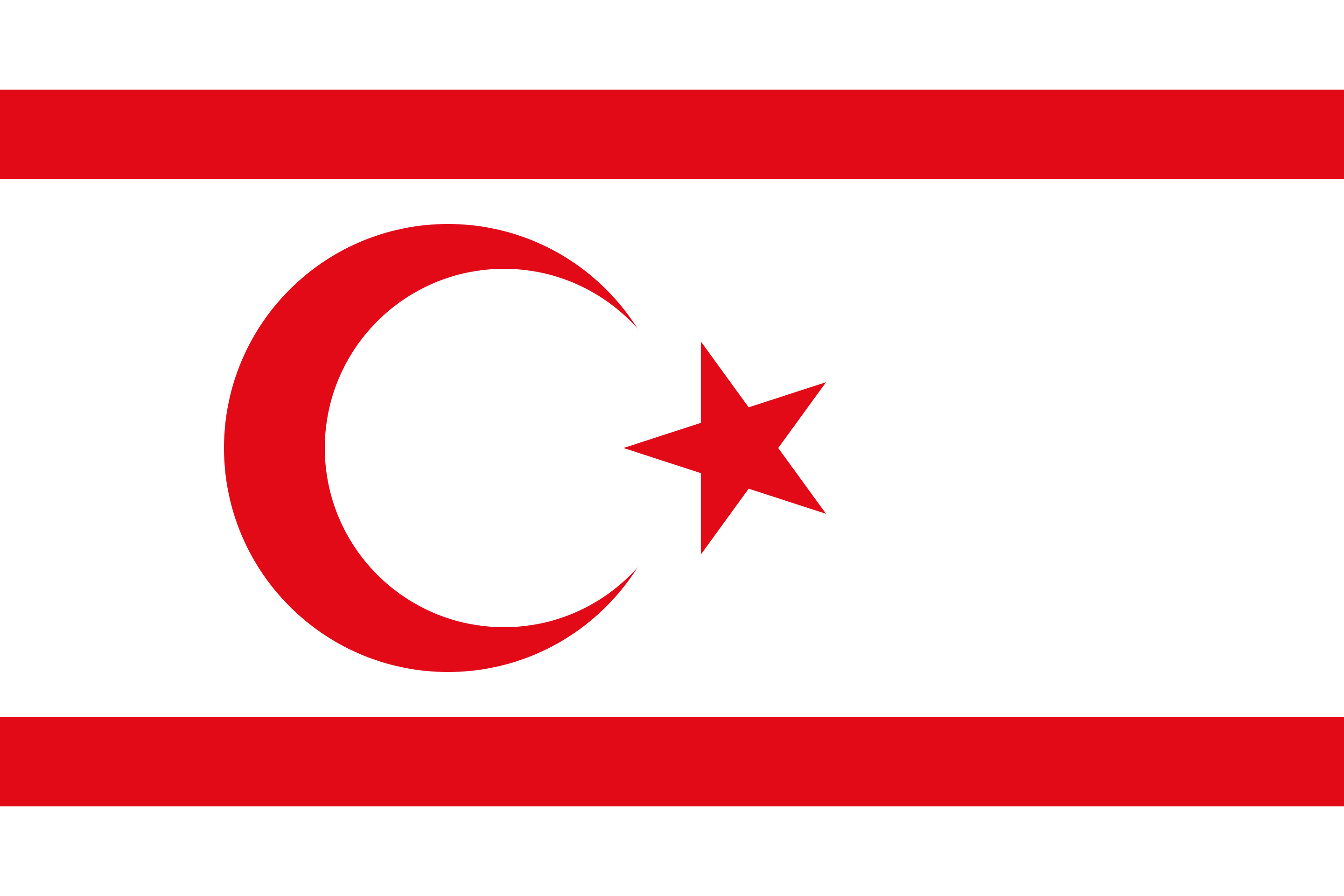 Republique turque de Chypre du Nord Drapeau